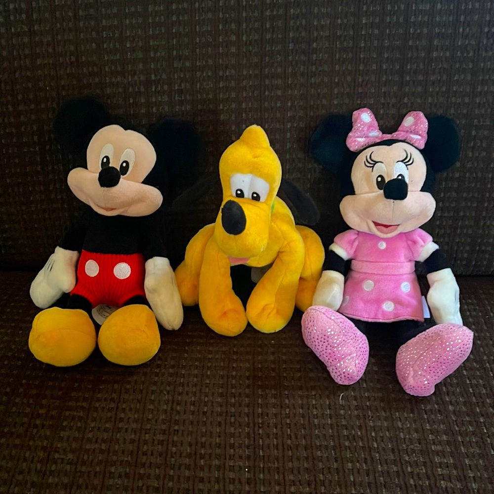 Mickey, Minnie and Pluto